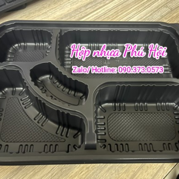 Hộp nhựa 5 ngăn đựng cơm JB19